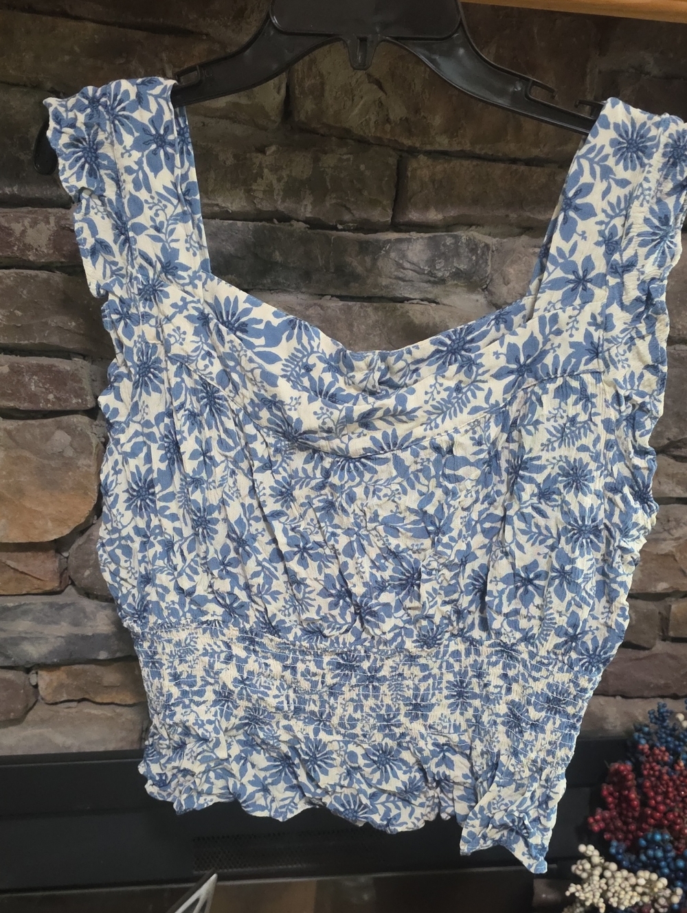 Floral Crop Top Sz XXL
